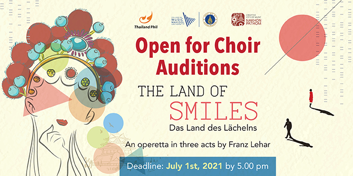 Open for Choir Auditions The Land of Smiles – an operetta in three acts by Franz Lehar